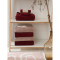 Полотенце банное бордового цвета essential, 90х150 см