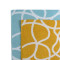 Полотенце жаккардовое с авторским дизайном gravity голубого цвета cuts&pieces, 70х140 см