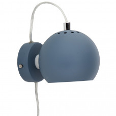 Лампа настенная ball, ?12 см, темно-голубая, структурное напыление